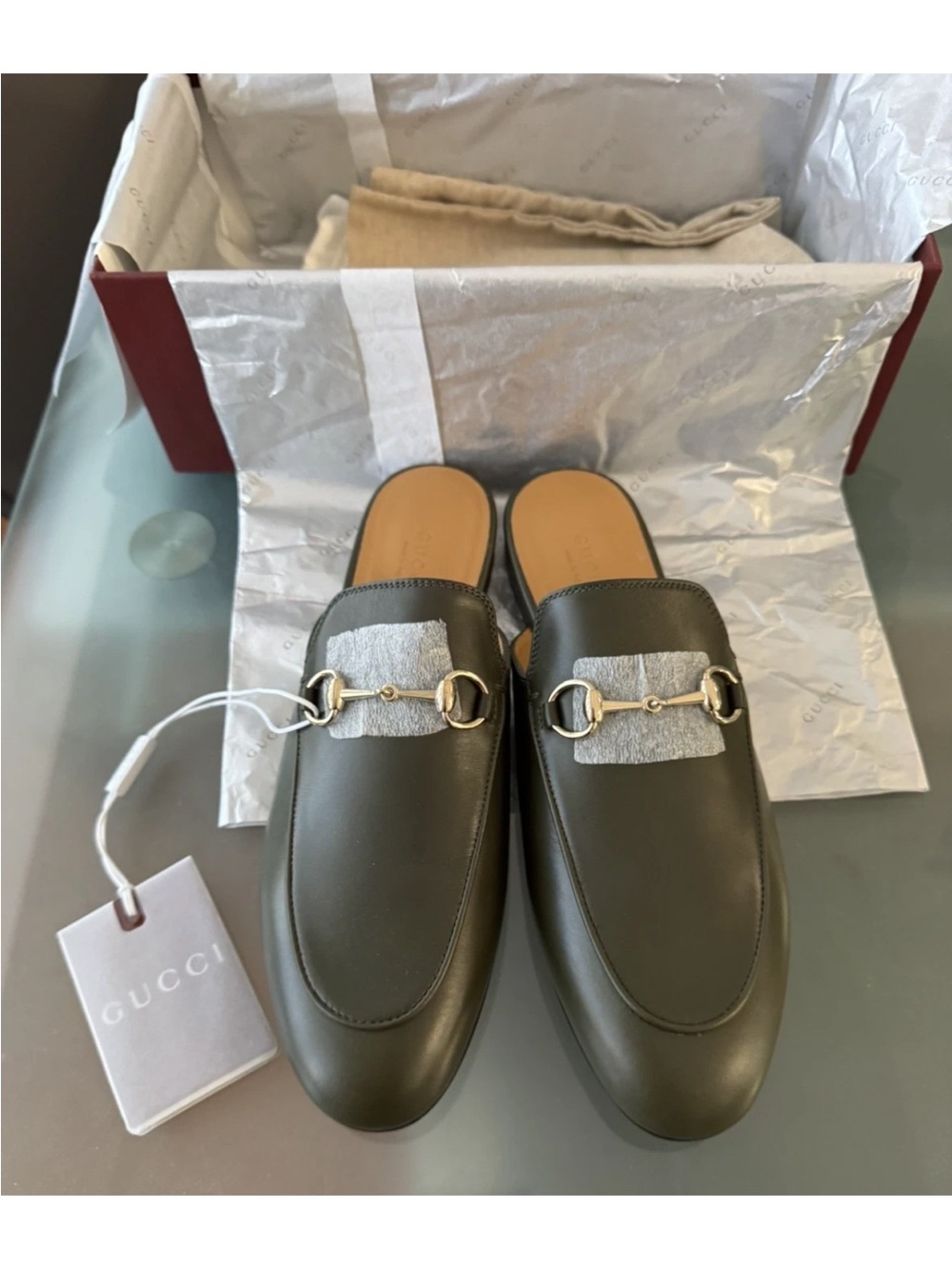 Gucci Princetown Mules NWT Green 9 / 39 Limited Edition